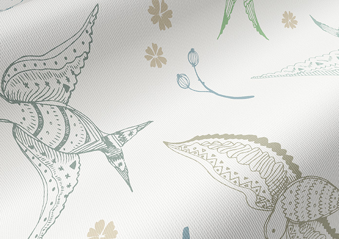 Songbirds, Spring Multi - Twist&Fit Roller Blind - Image 4